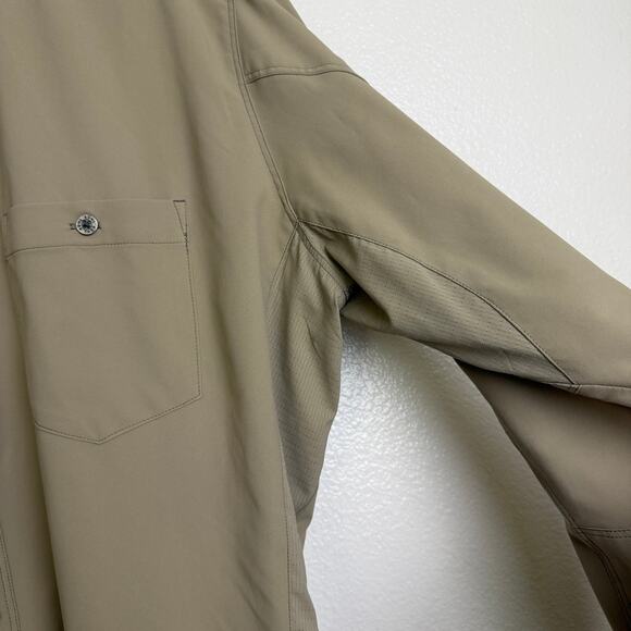 Kuhl Bandit Shirt Mens L Brown Long Sleeve Button Up Outdoors Roll Tab Hiking - Picture 7 of 12
